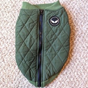 Frisco Dog Bomber Jacket Medium Green
